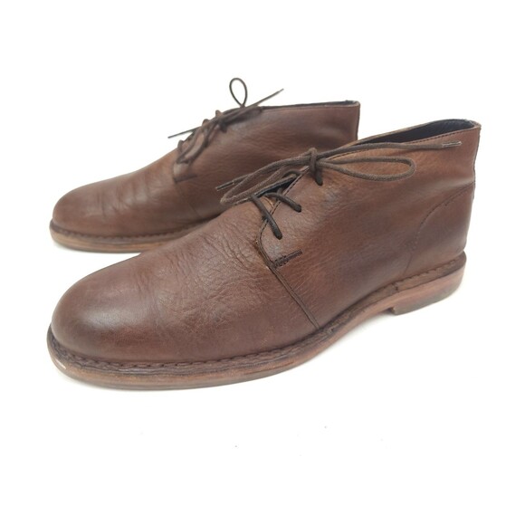Cole Haan Mens 9 M Glenn Chukka Boots C11777 Brown Pebbled Leather Desert Boots main image 6